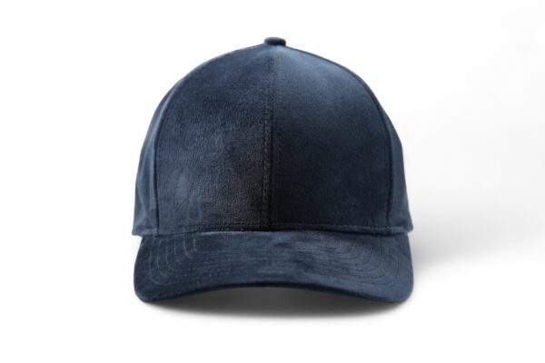 Navy Aurora – Faux Ultra Suede Cap - Image 4