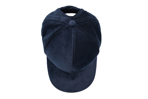 Navy Aurora – Faux Ultra Suede Cap - Image 6