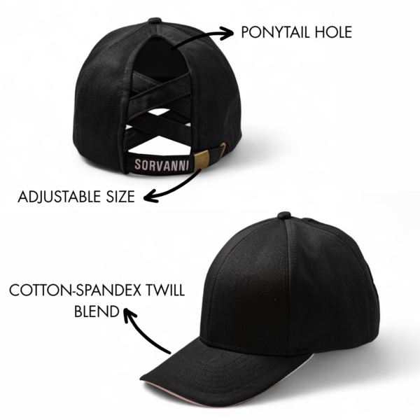 Midnight Elegance – Cotton Twill Cap - Image 3