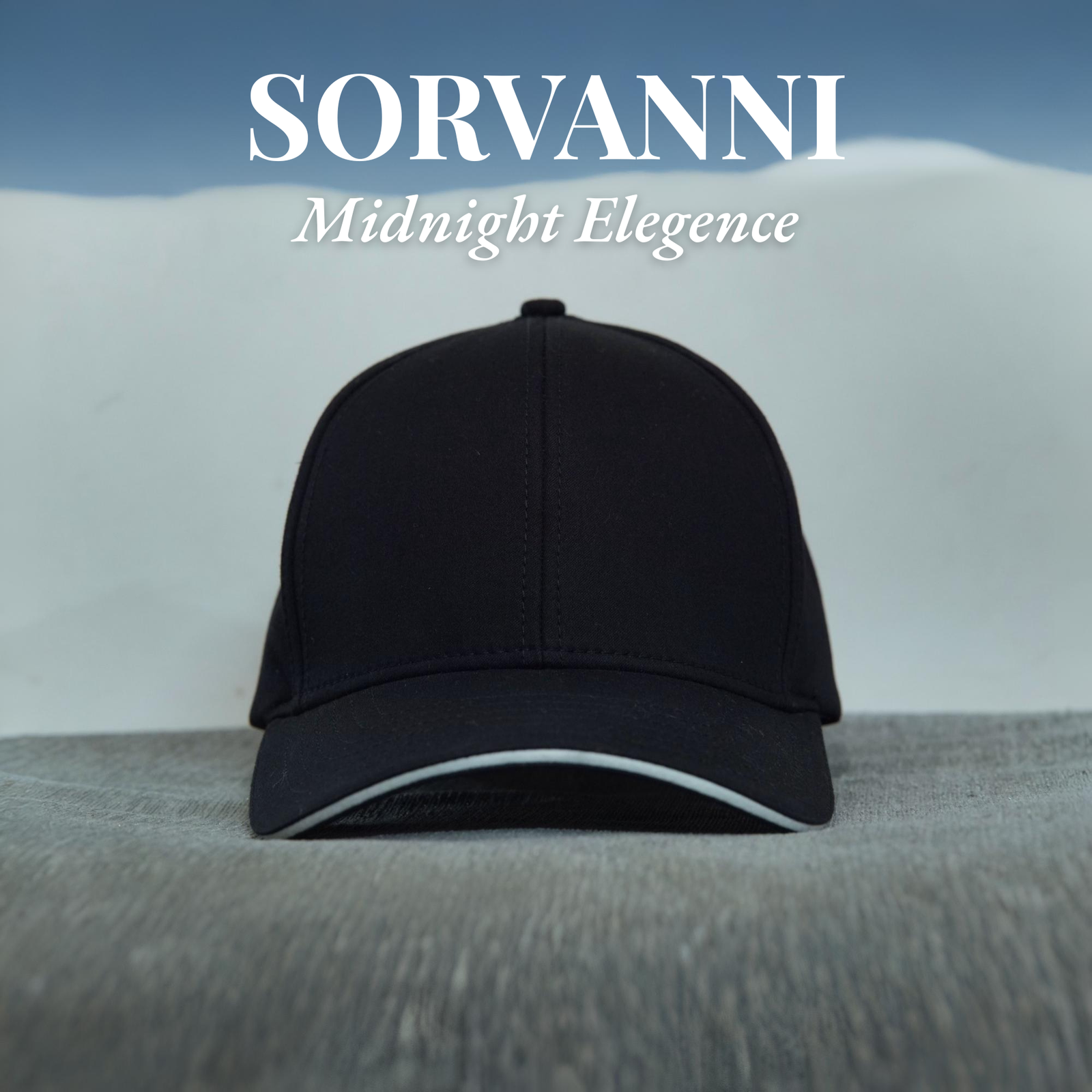 Midnight Elegance – Cotton Twill Cap