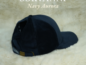 Navy Aurora – Faux Ultra Suede Cap
